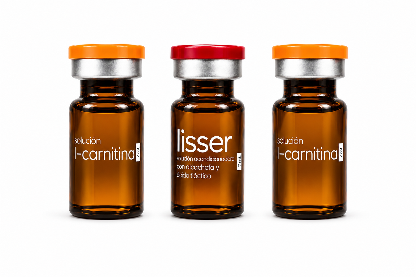 Combo L-Carnitina + Lisser (3 Frascos de 7 mL) | Oferta Especial