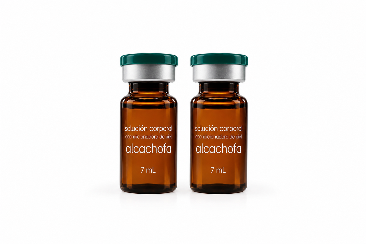 Alcachofa – Solución Corporal Acondicionadora de Piel | 2 Frascos de 7 mL